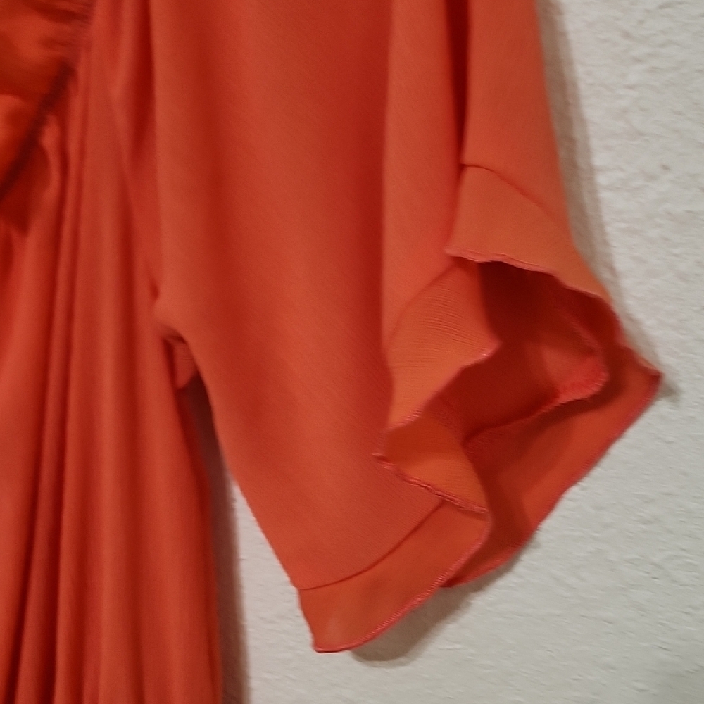Pink Ruffled Tie Front Mini Sundress - Picture 6 of 12